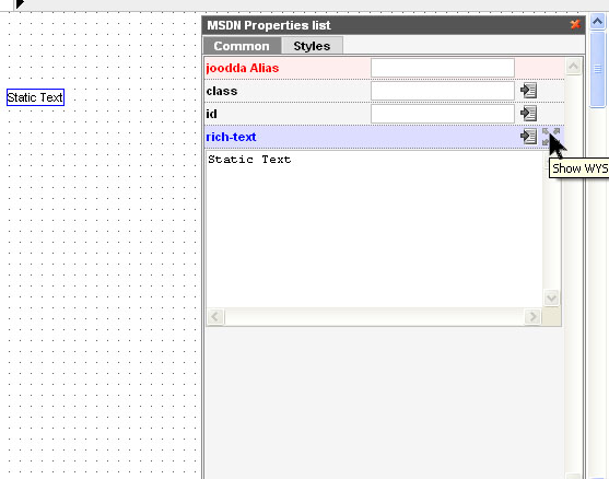 static text